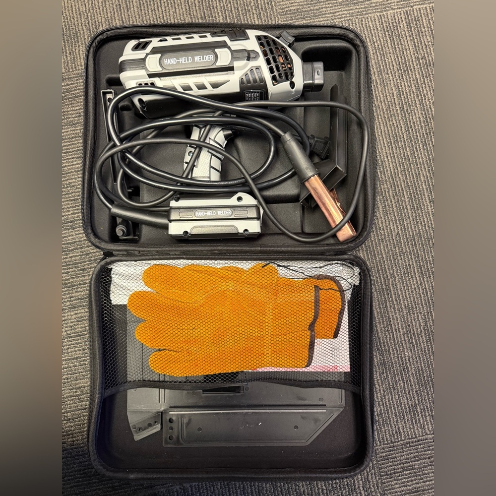 Welding Tool Set with Orange Gloves